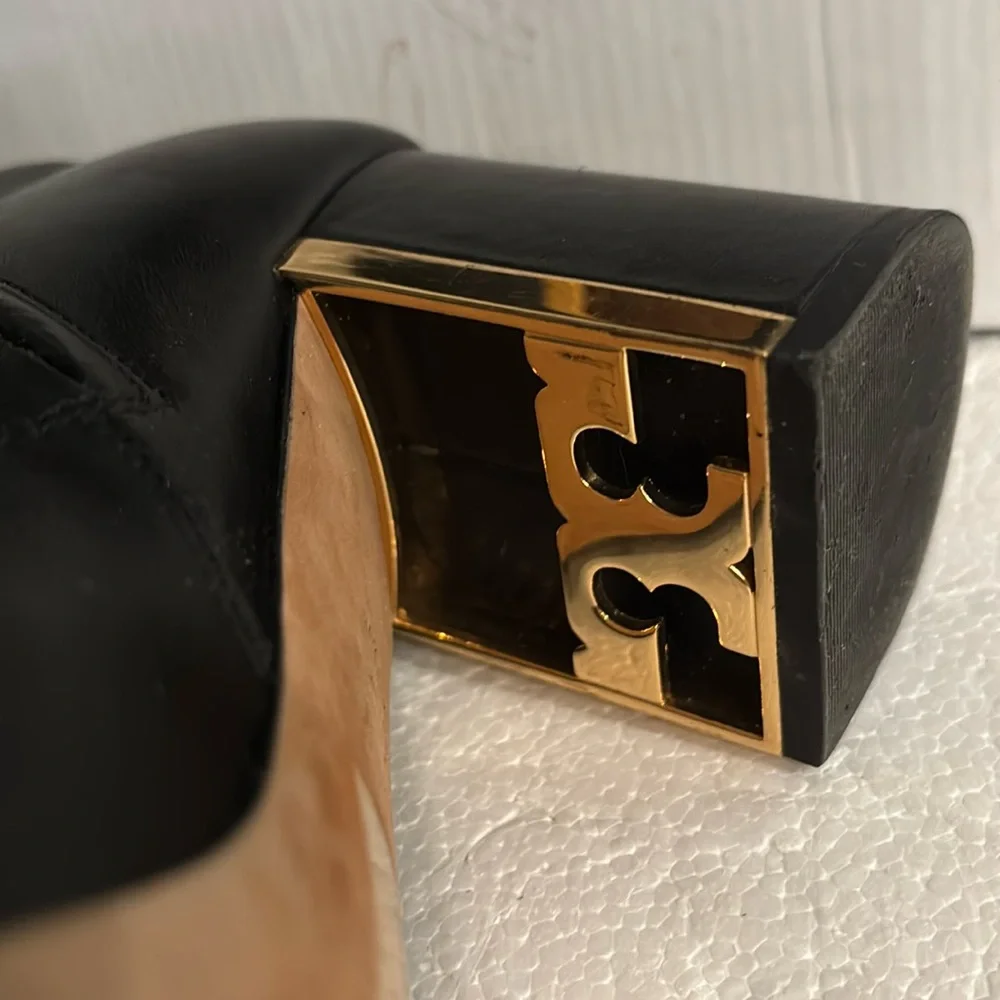 Tory Burch Woman’s Gigi Black Leather Boots - Picture 12 of 15